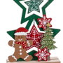 BigBuy Home Sapin de Noël Multicouleur Bois Etoiles