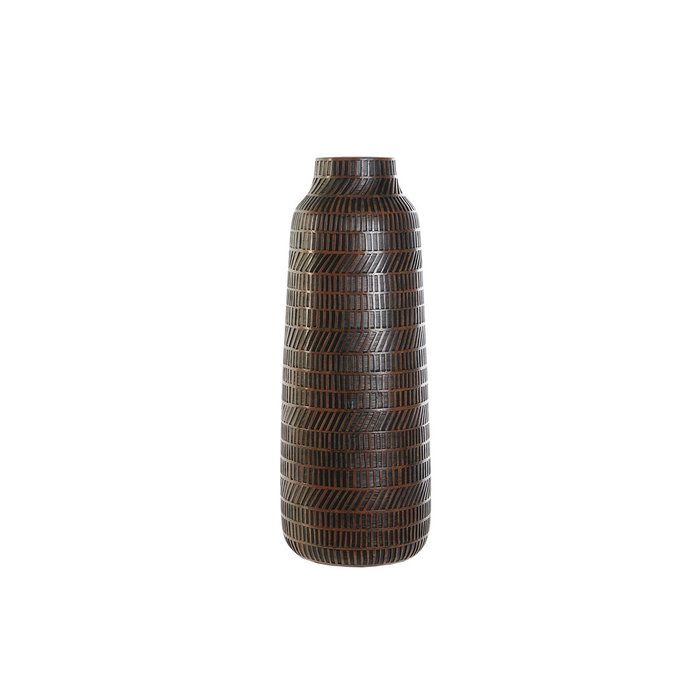 Vase Home ESPRIT Marron Noir Résine Colonial 20 x 20 x 48 cm Vase Home ESPRIT Marron Noir Résine Colonial 20 x 20 x 48 cm
