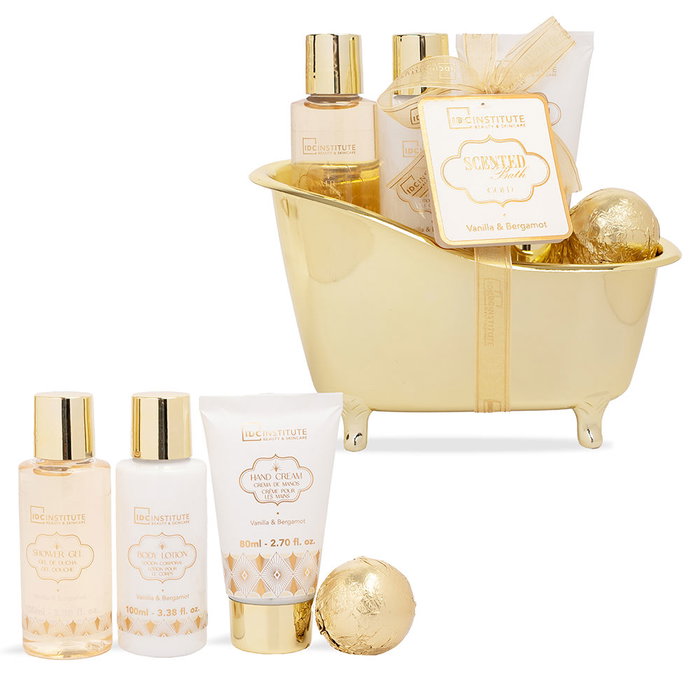 Idc Institute Coffret Scented Bath Gold 4 pièces Idc Institute Coffret Scented Bath Gold 4 pièces