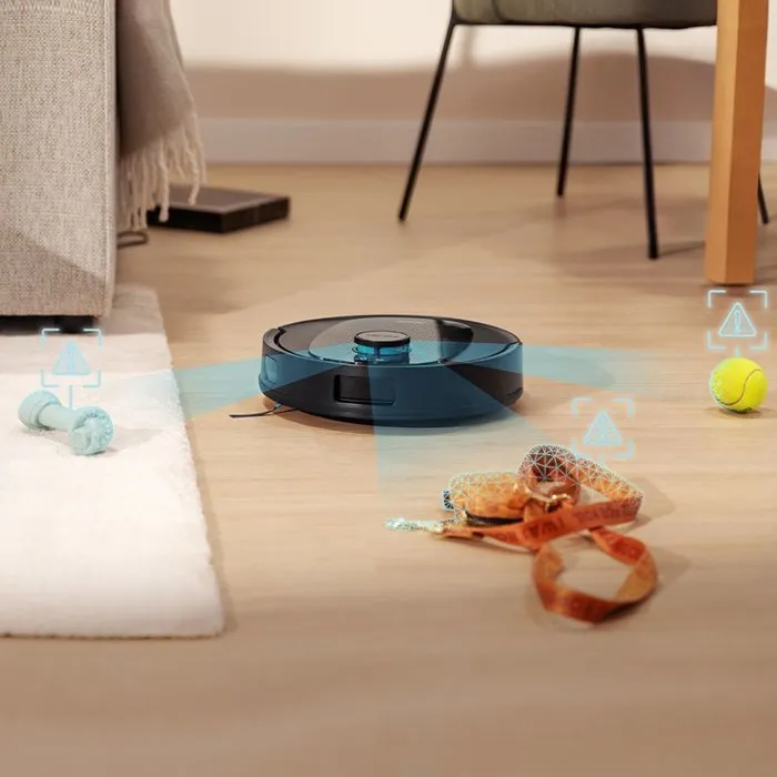 Cecotec Conga Y80 Aspirateur Robot Laveur 13000 Pa Autonomie 220 min 220 m² Noir avec Base Vidange Automatique