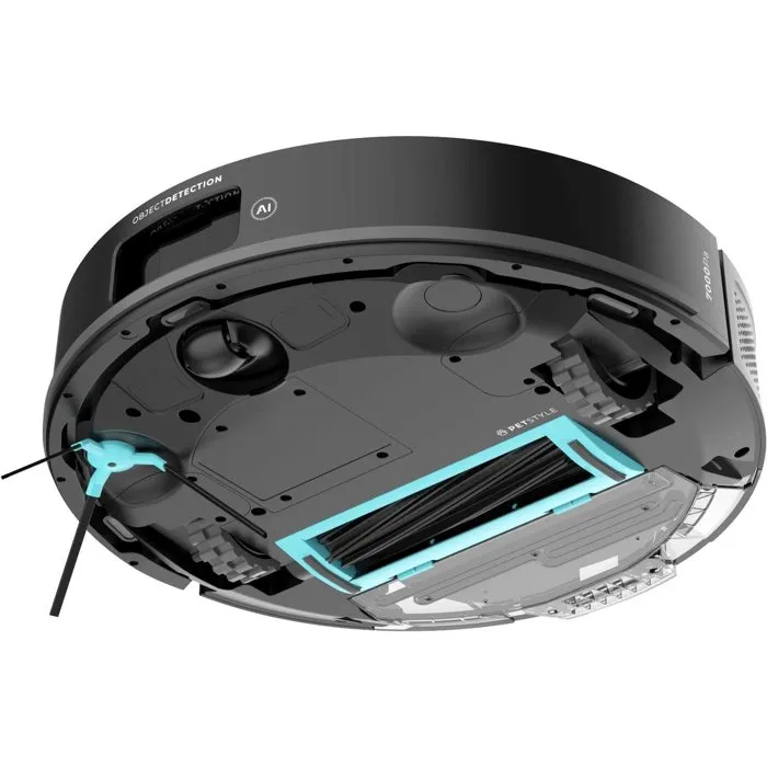 Cecotec Conga Y80 Aspirateur Robot Laveur 13000 Pa Autonomie 220 min 220 m² Noir avec Base Vidange Automatique