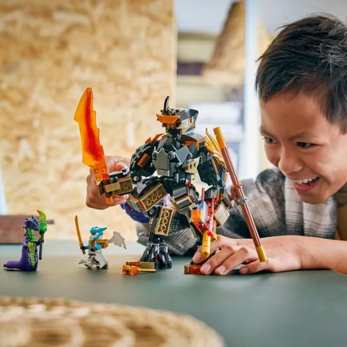 LEGO NINJAGO 71854 La Mission du Robot Cole et du Dragon Zane - Jeu de Construction - Saison 4