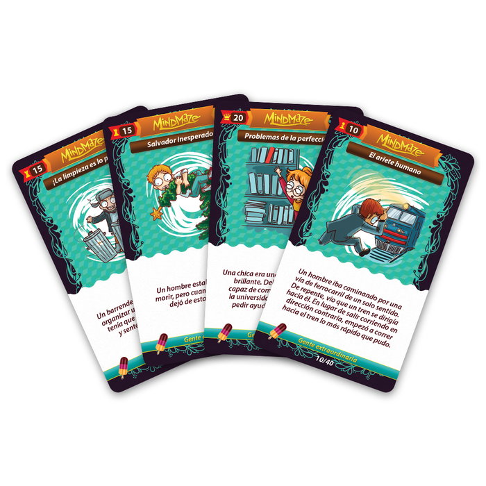 Asmodee Jeu de Cartes Mind Maze: Gente Extraordinaria - Jeu de déduction et énigmes pour 2 joueurs ou plus Asmodee Jeu de Cartes Mind Maze: Gente Extraordinaria - Jeu de déduction et énigmes pour 2 joueurs ou plus
