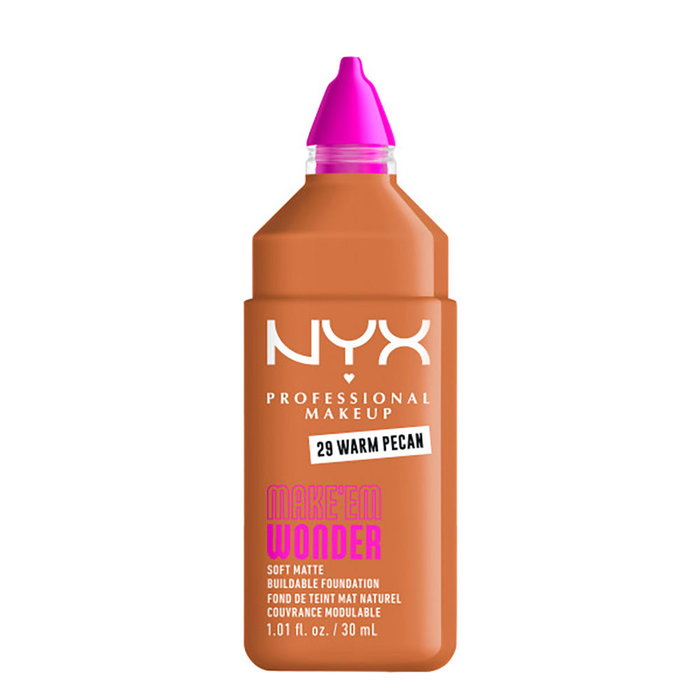 Nyx Professional Make Up Fond de teint MAKE'EM WONDER n° 29 - Noix de pécan chaude