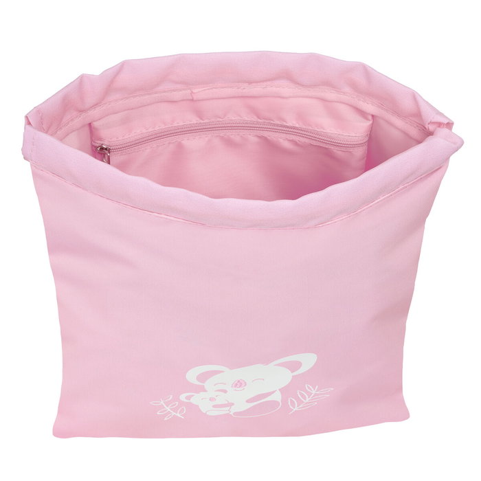 Sac à dos serré par des ficelles Safta Koala Rose 26 x 34 x 1 cm