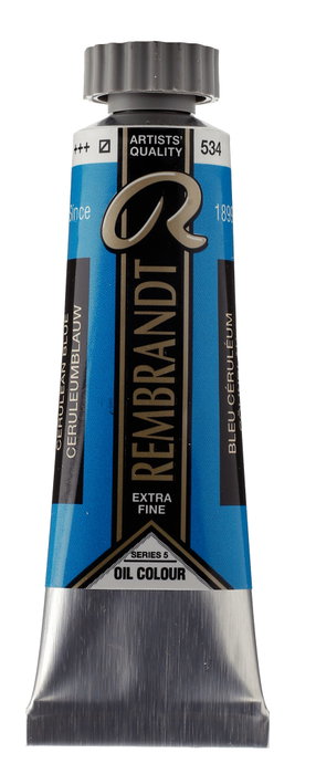 Rembrandt Peinture à l'huile Bleu céruléen 534 - 15 ml Rembrandt Peinture à l'huile Bleu céruléen 534 - 15 ml