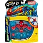 Heroes Of Goo Jit Zu - Figurine Marvel Spider-Man Glow Surge 11 cm - Héro extensible et lumineux dans le noir avec texture craquante