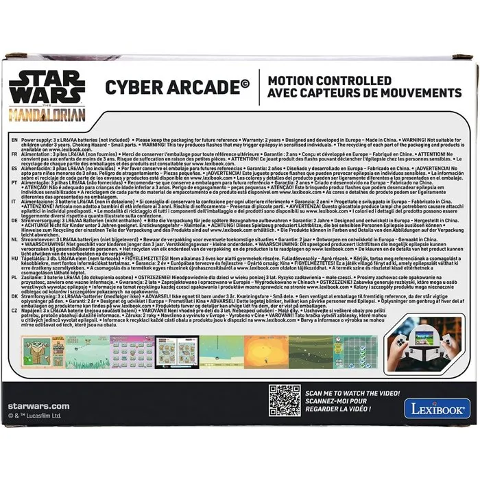 Lexibook Star Wars Cyber Arcade Motion - Console Portable avec Contrôle Gestuel