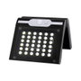 Edm Aplique solaire avec détecteur de mouvement noir, 2W LED 220lm 6500K IP44