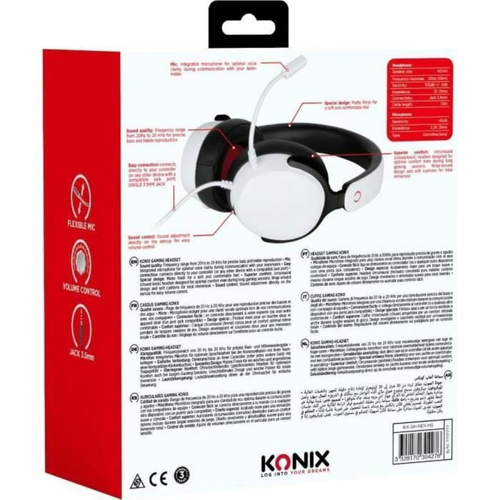Konix Casque Gamer Nexus Blanc