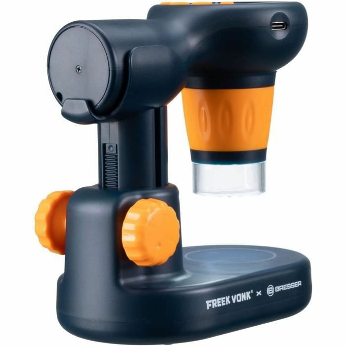Bresser Microscope à main - Jeu de découverte bleu - Dès 8 ans