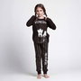 Cerdá Pyjama long enfant Wednesday en jersey taille 8 ans, couleur gris foncé