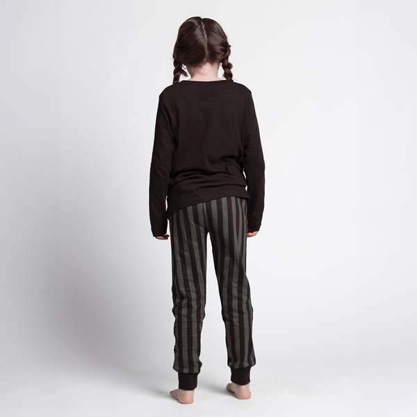 Cerdá Pyjama long enfant Wednesday en jersey taille 8 ans, couleur gris foncé