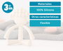 KioKids Mordedor en silicone pour bébé, forme de petit mouton aux longues pattes, pour soulager la poussée dentaire, sans BPA, à partir de 3 mois