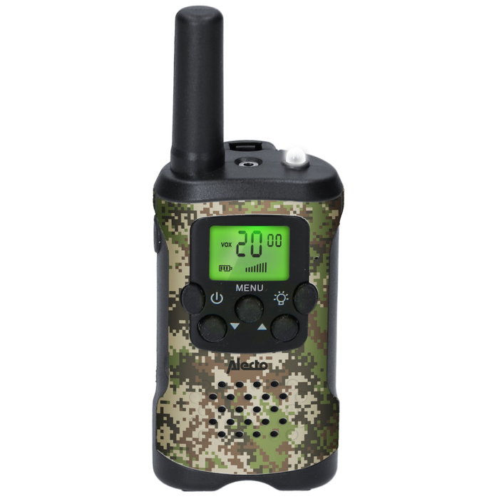 Alecto Lot de 2 Talkies-Walkies FR115CAMO pour Enfants, Camouflage Alecto Lot de 2 Talkies-Walkies FR115CAMO pour Enfants, Camouflage