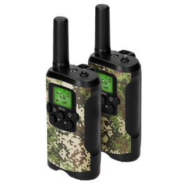 Alecto Lot de 2 Talkies-Walkies FR115CAMO pour Enfants, Camouflage