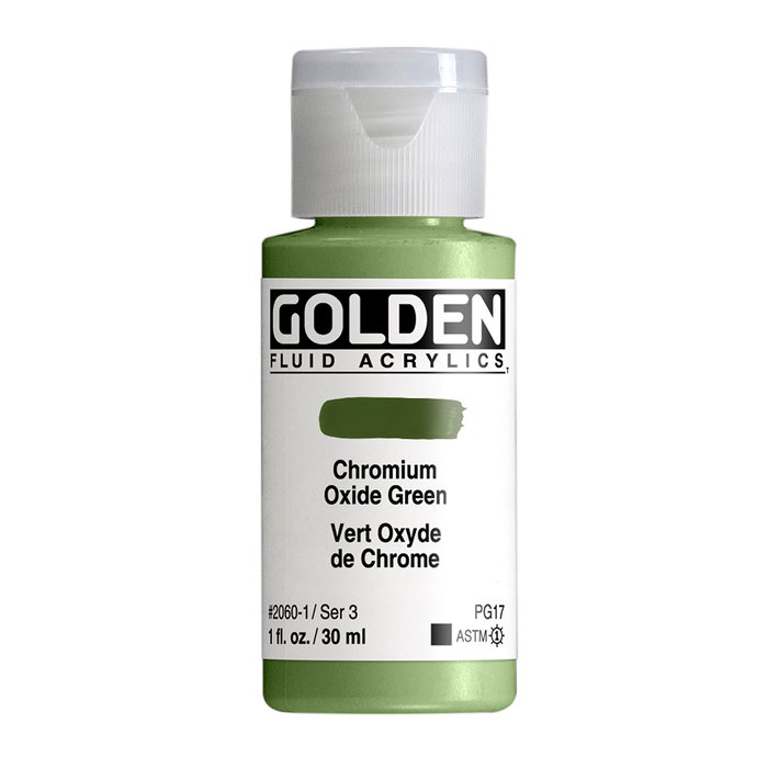 Golden Fluid Vert oxyde de chrome 30 ml Golden Fluid Vert oxyde de chrome 30 ml