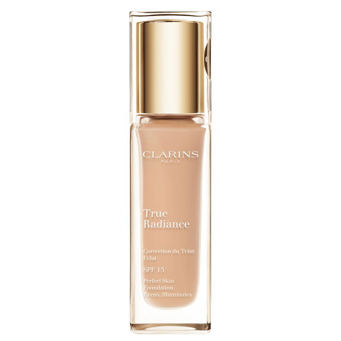 Clarins True Radiance Fond de teint liquide SPF 15 Teinte 110,5 Fauve 15 ml (Testeur) Clarins True Radiance Fond de teint liquide SPF 15 Teinte 110,5 Fauve 15 ml (Testeur)