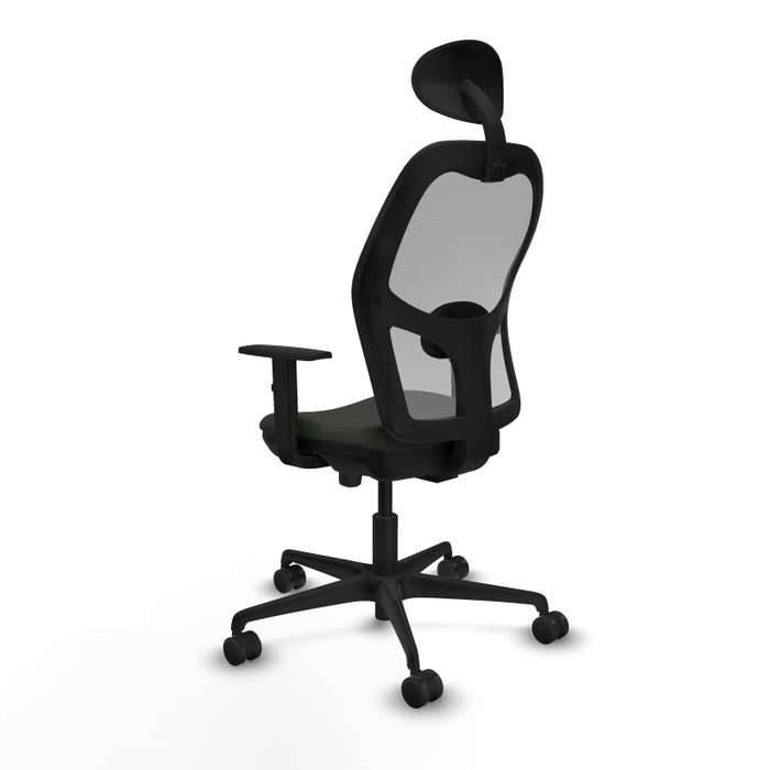 Piqueras y Crespo Chaise de Bureau Jorquera avec Appui-tête, Noir et Gris