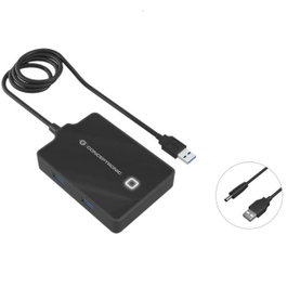 Conceptronic Hubbies11B Hub USB 3.0 4 Ports Noir