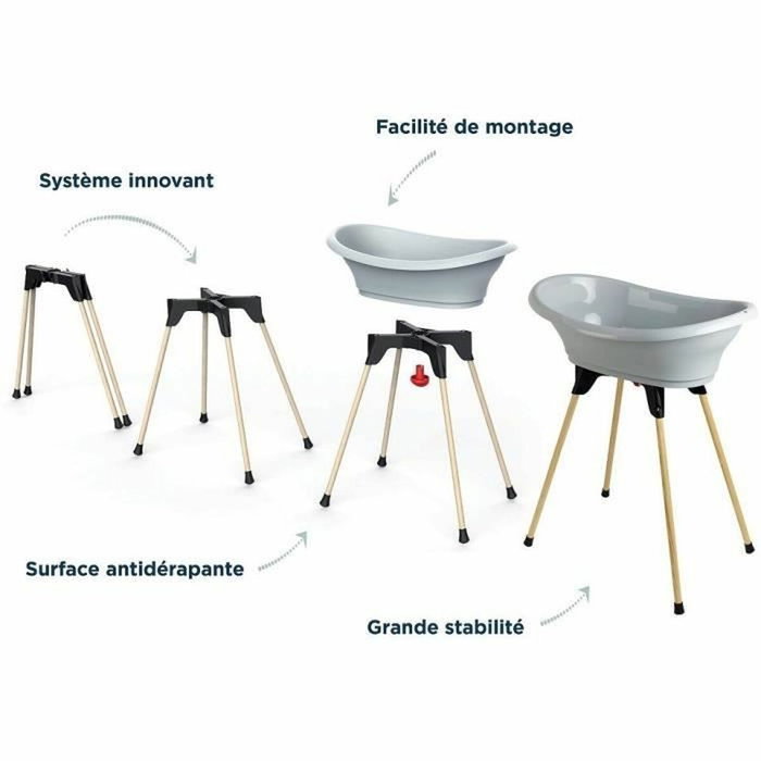 Thermobaby Pack bain VASCO 9 en 1 - Gris Charme Thermobaby Pack bain VASCO 9 en 1 - Gris Charme