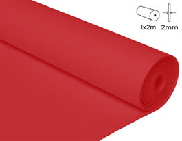 Innspiro Rouleau de mousse EVA rouge 100x200cm x 2mm