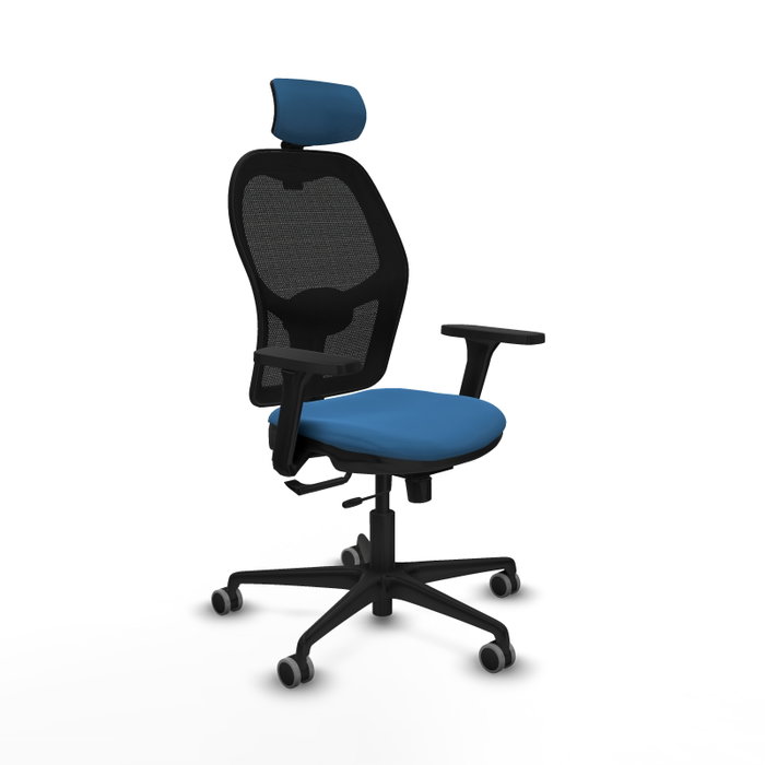 Piqueras Y Crespo Chaise de bureau Jorquera, bleu clair et noir Piqueras Y Crespo Chaise de bureau Jorquera, bleu clair et noir