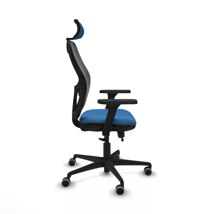 Piqueras Y Crespo Chaise de bureau Jorquera, bleu clair et noir Piqueras Y Crespo Chaise de bureau Jorquera, bleu clair et noir