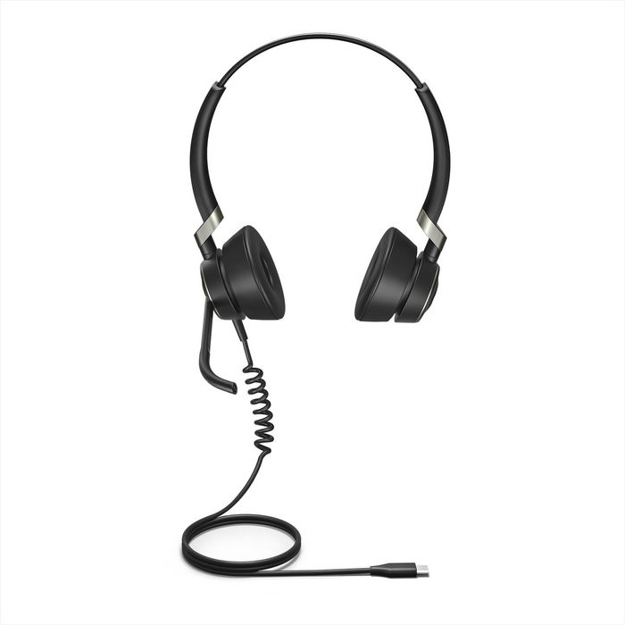 Jabra Engage 50 - Micro-casque USB-C et USB-A avec suppression de bruit pour centre d'appels - Stéréo/Mono - Logiciel d'intégration et contrôle d'appels