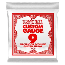 ERNIEBALL Jeu de cordes électriques Slinky à âme plate 009 (Set de 6)