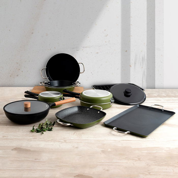 Sartén Doble Tortilla Naturalia Quid 20 cm (6 Unidades)