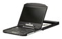 Aten CL3100 - Console KVM LCD à profil ultra-fin avec moniteur large 18.5", clavier intégré, touchpad, ports USB et VGA