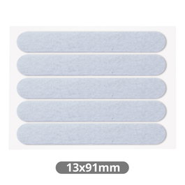 GSC Evolution Set de 5 feutres adhésifs carrés 13x91mm - Blanc