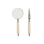 Loupe Home ESPRIT Verre Acier Os 8 x 8 x 30 cm