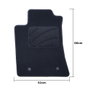 OCC Design OCCTY0004 Tapis Sur Mesure Toyota Avensis 2003-2009 5Pz Velours/Polyprop