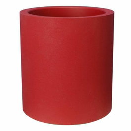Riviera Pot de fleurs Granit rond Rouge