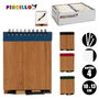 Pincello Carnet Bambou Couverture Gommée Lisse avec Stylo 10 x 13 cm (Set de 48)