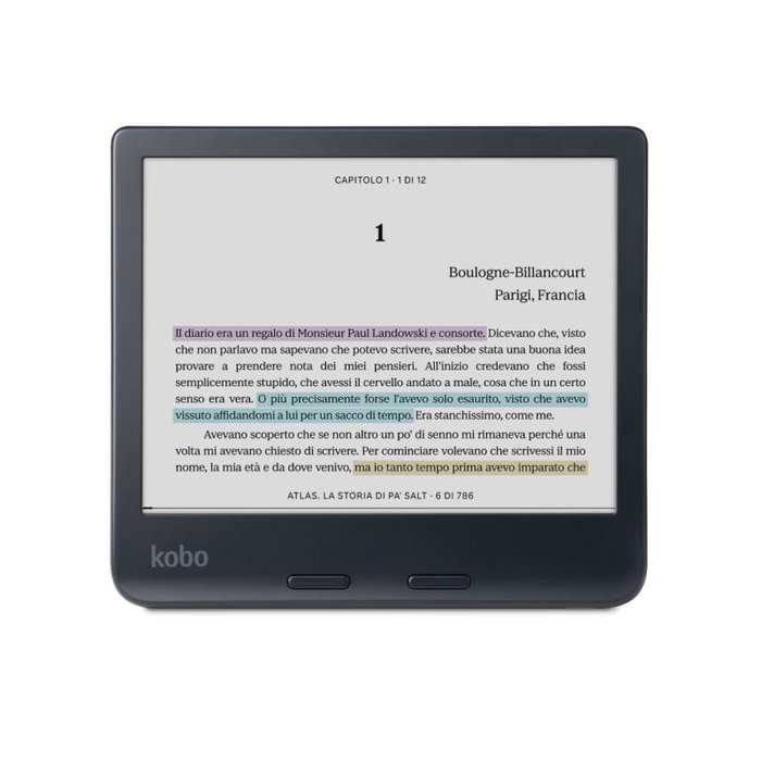 Kobo - Libra Colour - Liseuse 7" écran couleur, mémoire 32 Go - Modèle: N428-KU-BK-K-CK - Noir