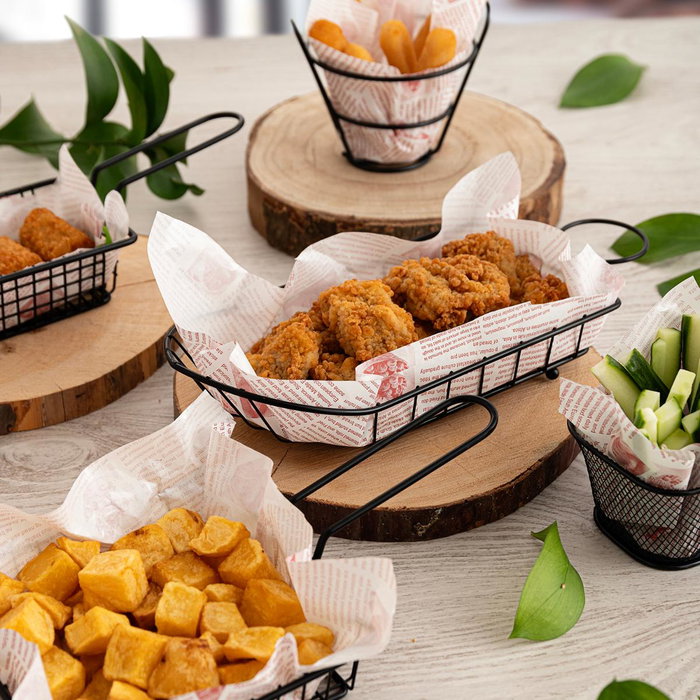 Quid Cesta Cuadrada Metal Gastro Black 15x15x4 cm Noir Mate (12 Unidades)