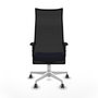Piqueras y Crespo Chaise de Bureau Albacete Bleu clair et Noir