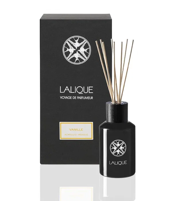 Lalique Vanille Acapulco Mexique Diffuseur de parfum à roseaux, Noir, 250 ml