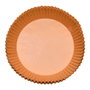 Masterpro Bandeja de papier ronde pour friteuse à air, Ø16 x 4,5 cm, 50 pièces, marron