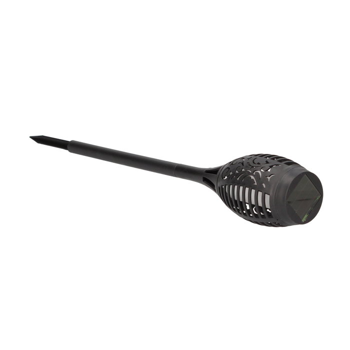 Kodala Estaque de jardin solaire LED effet flamme 1600-1800K Noir, Lot de 12 Kodala Estaque de jardin solaire LED effet flamme 1600-1800K Noir, Lot de 12