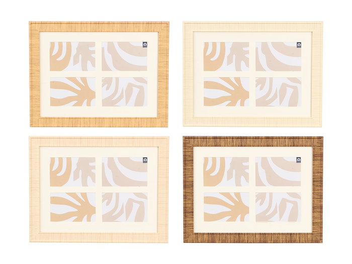 GIFTDECOR Lot de 12 cadres photo rayés 4 photos assortis GIFTDECOR Lot de 12 cadres photo rayés 4 photos assortis