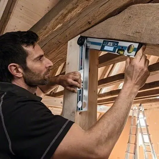 Bosch Professional - Goniomètre électronique digital GAM 220 MF - Mesure d'angle 0-220° avec précision +/- 0.1° - Niveau avec protection IP54 - Réf. 0601076600