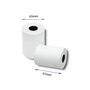 Qoltec Rouleau de Papier Thermique Blanc 57 mm 20 m, 10 Unités