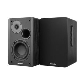 Phoenix technologies Enceintes de Studio Serenade 60W, Bluetooth 5.0, Enceintes PC avec Son Haute Fidélité, Construction en Bois, Entrées RCA, USB et Optique