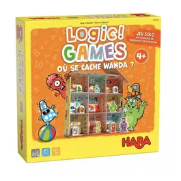 HABA Jeu de logique et d'objets cachés - Jeu de société enfant 4 ans et plus - Où se cache Wanda ? - Logic! GAMES