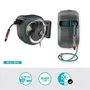 Gardena RollUp M/L Enrouleur Mural Automatique Tuyau 25m Blanc Gris