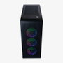 Hiditec CHA010037 Boîtier PC Gaming ATX H1 AIR ARGB USB-C Noir